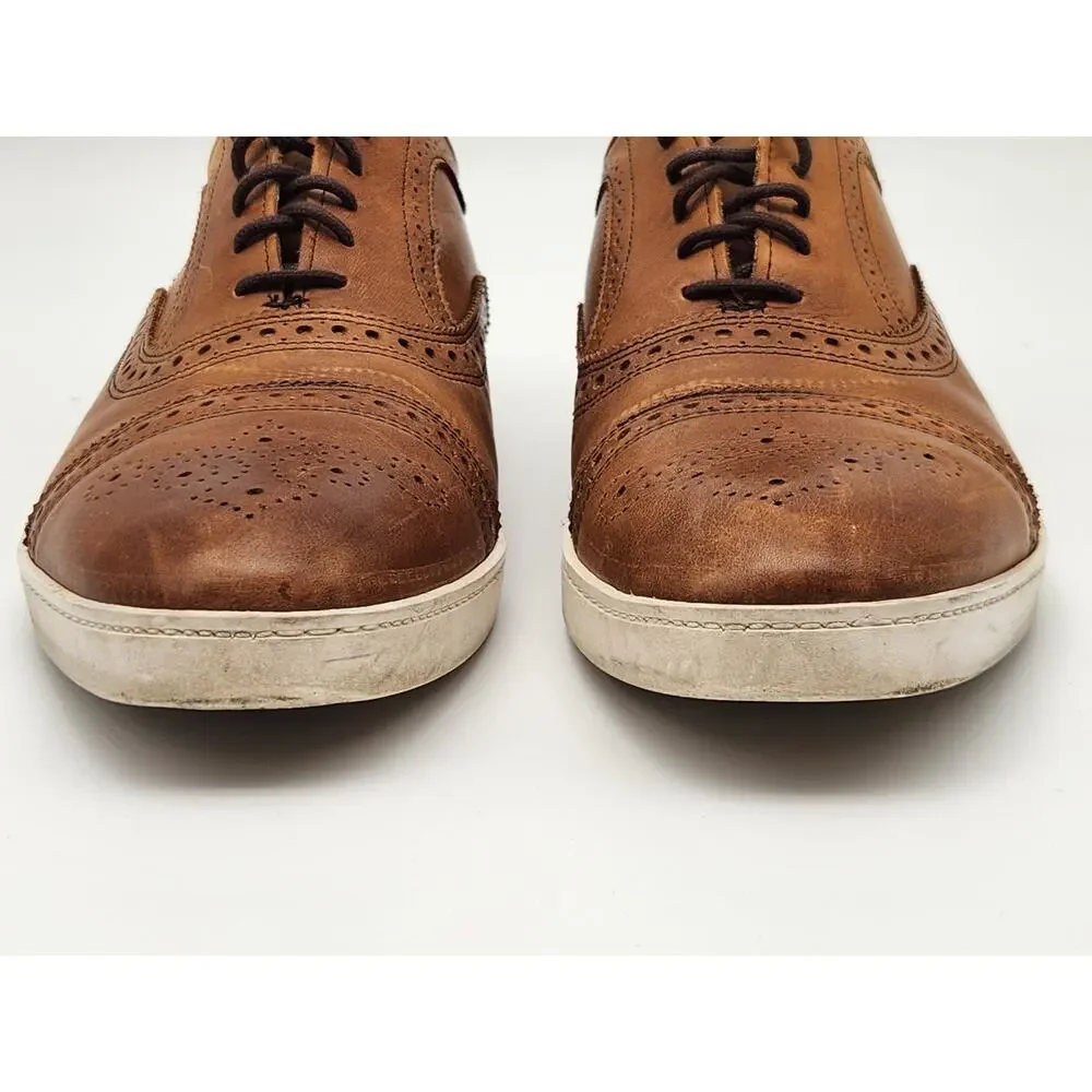 Allen Edmonds Strand Leather Sneakers, Walnut, Men's 8.5E